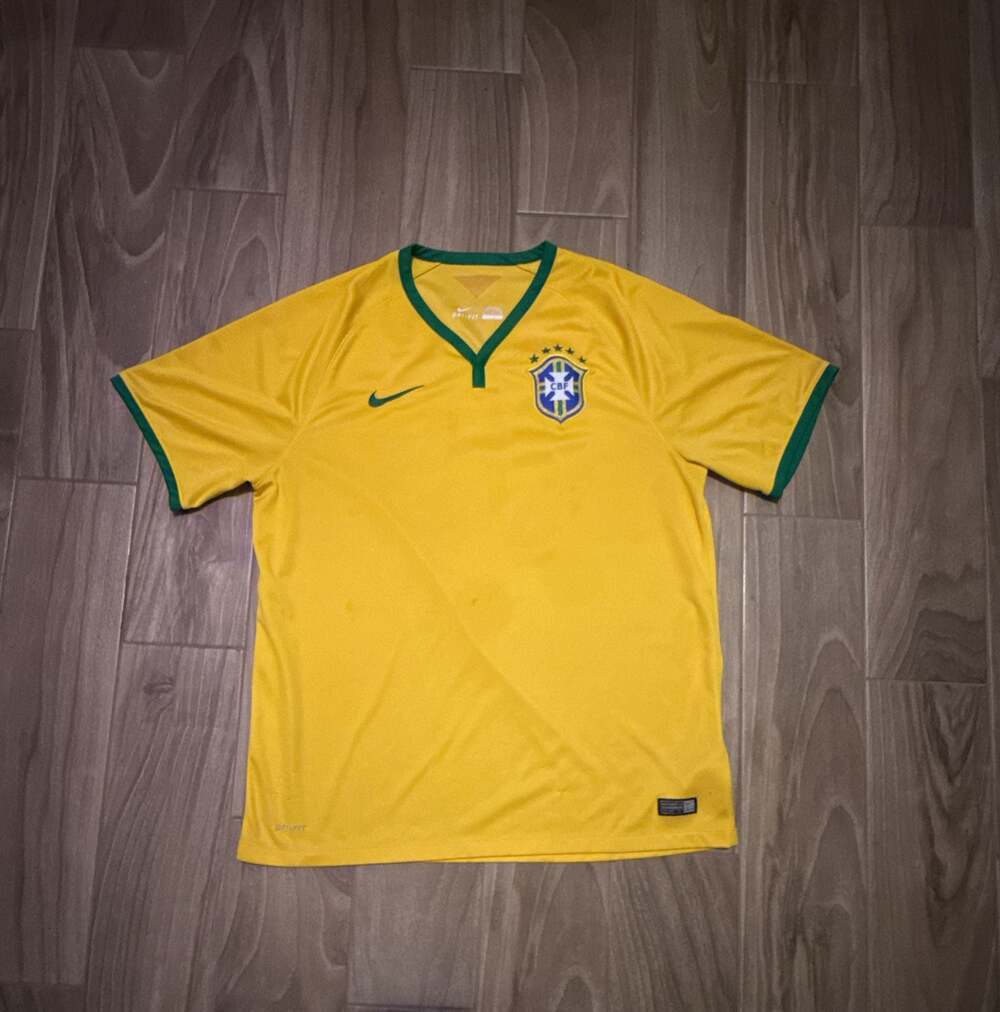 Nike Brazil 2014 Home Dri-Fit Soccer Jersey
